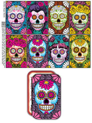 Tin-Sized Sugar Skulls Tin-Sized Sugar Skulls