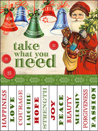 Christmas Take What You Need Signs Christmas Take What You Need Signs