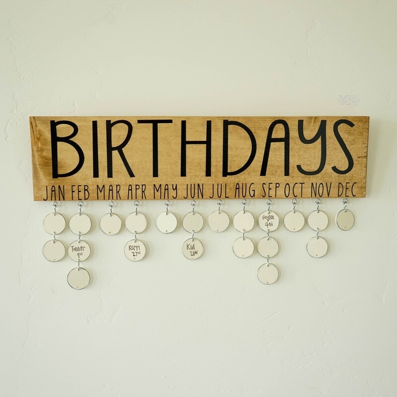 Birthday Board Hanging