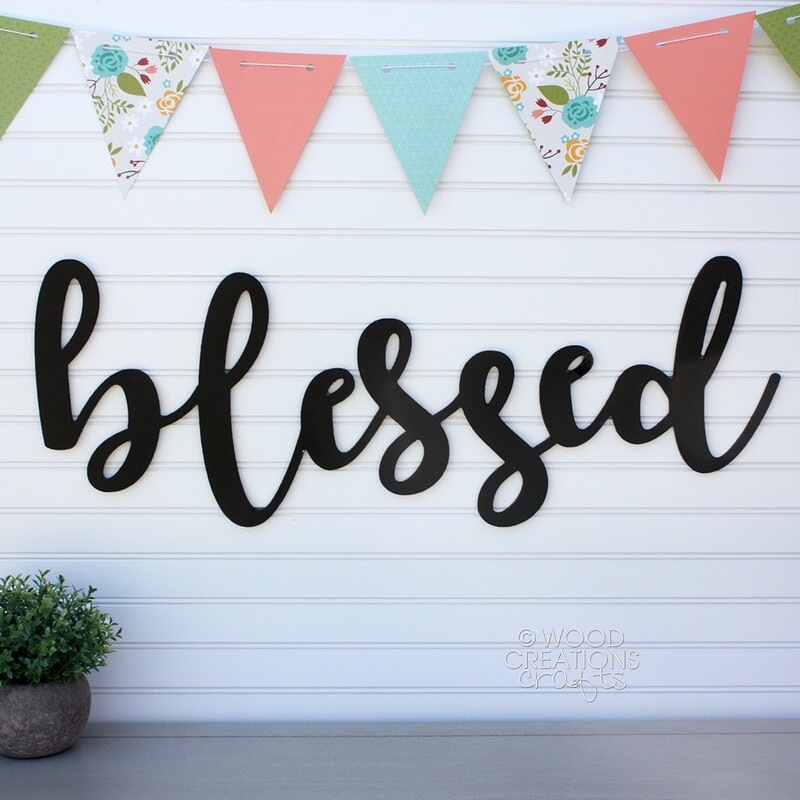 Blessed Cursive Word
