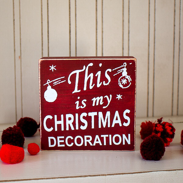 Christmas Decor Block Christmas Decor Block