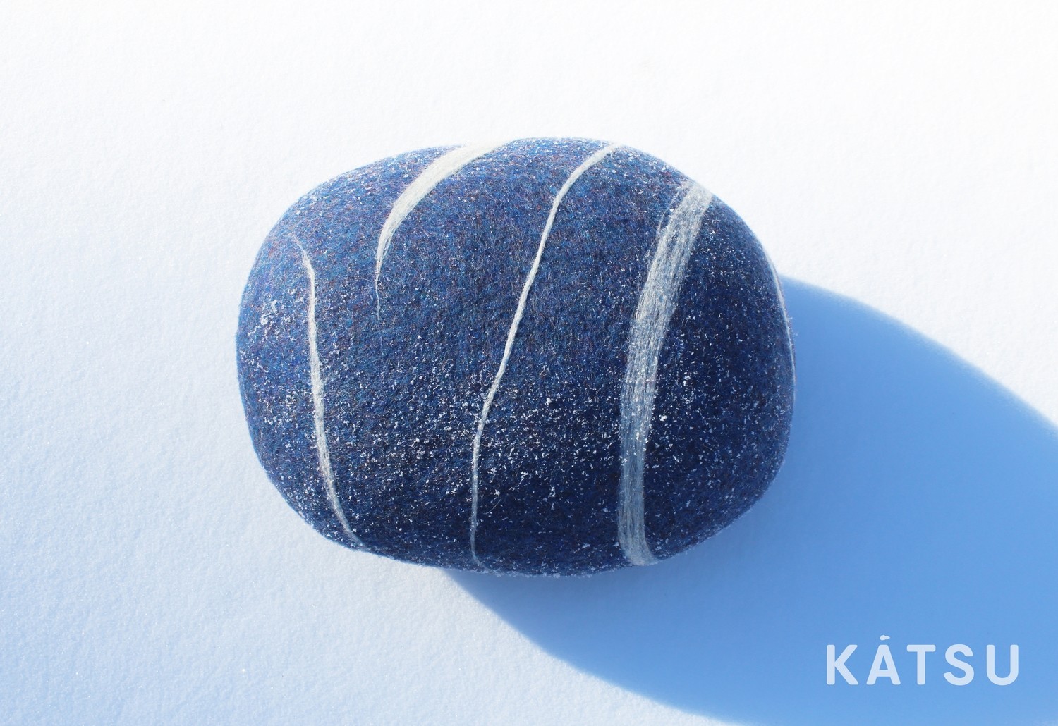 Felt Stone Pillows And Poufs Model Blue Melange