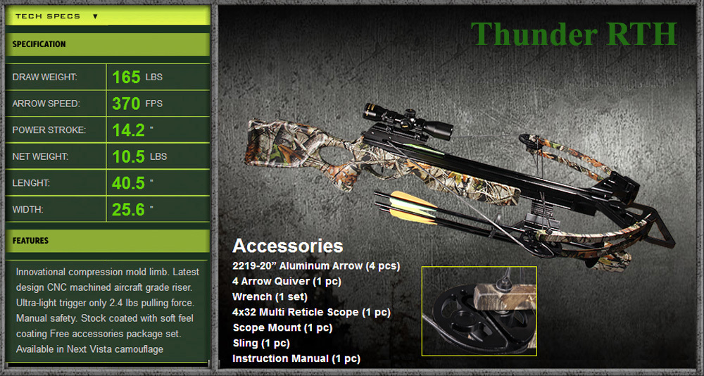 Арбалет Bowmaster Thunder RTH
