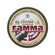 Пули пневматические Гамма (150 шт, 4,5 мм, 0,7 г) Пули пневматические Гамма (150 шт, 4,5 мм, 0,7 г)