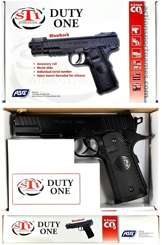 Пистолет ASG Sti Duty One Blowback