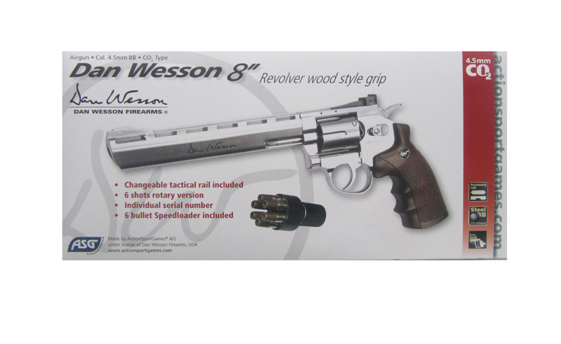 Револьвер ASG Dan Wesson 8 Silver
