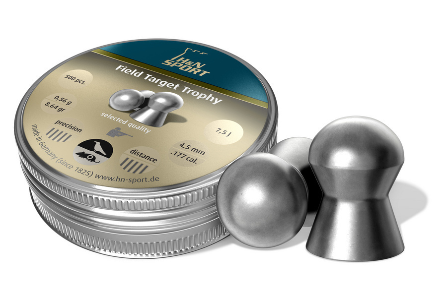 Пули пневматические H&N Field Target Trophy (500 шт, 4,5 мм, 0,55 г) 00423