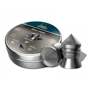 Пули пневматические H&N Silver Point (500 шт, 4,5 мм, 0,75 г) 01519