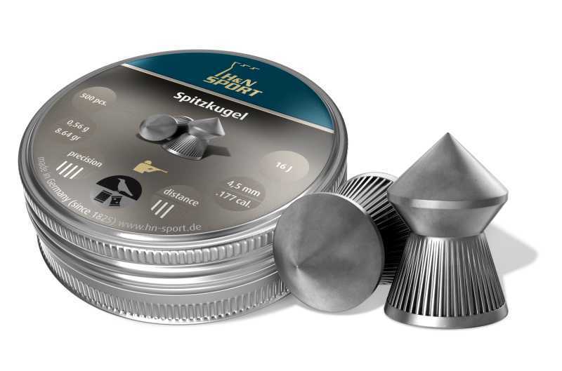 Пули пневматические H&N SpitzKugel (500 шт, 4,5 мм, 0,56 г) 01520