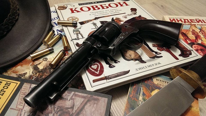 Револьвер Umarex Colt Single Action Army (SAA) .45 Antique, пулевой (5,5")