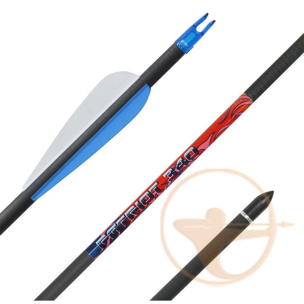 Стрела лучная карбоновая Bowmaster Patriot с оперением Streamline (6 шт.) 00800