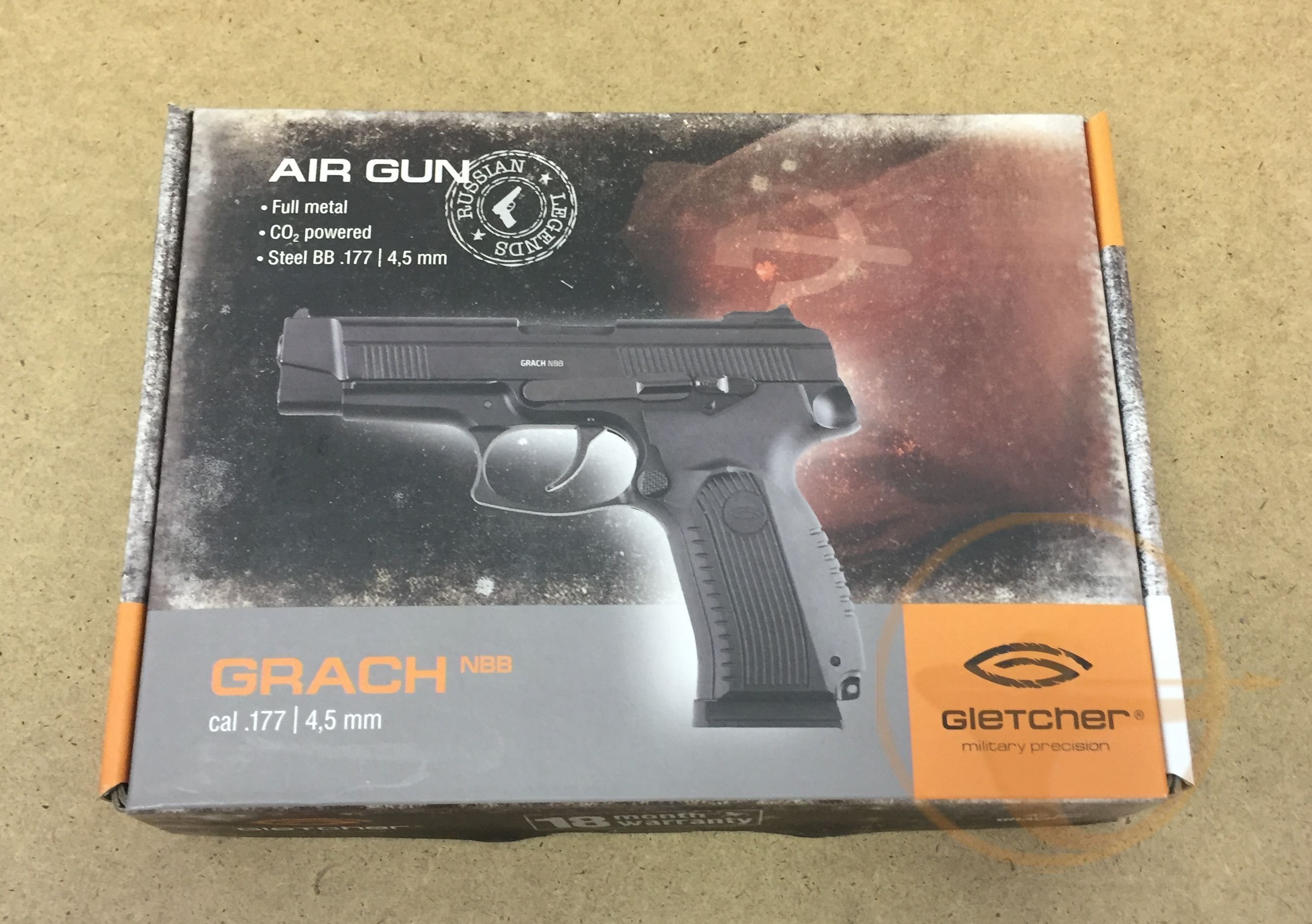 Пистолет Gletcher Grach NBB
