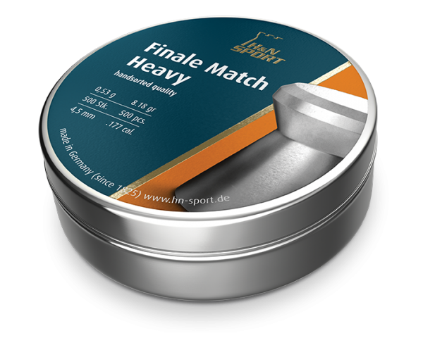 Пули пневматические H&N Finale Match Heavy (500 шт, 4,5 мм, 0,53 г) Пули пневматические H&N Finale Match Heavy (500 шт, 4,5 мм, 0,53 г)