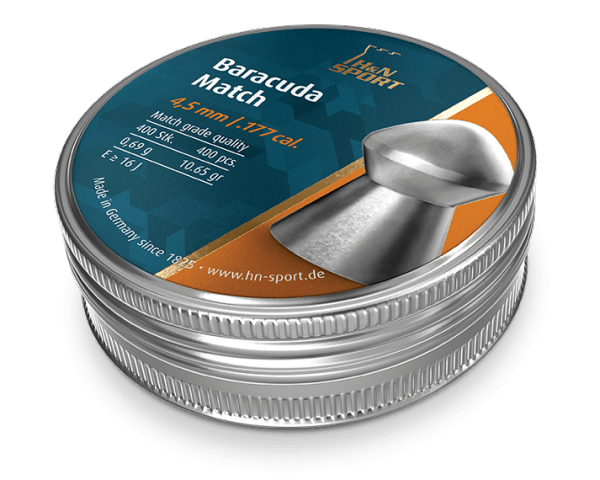 Пули пневматические H&N Baracuda Match (500 шт, 4,5 мм, 0,69 г) 02049