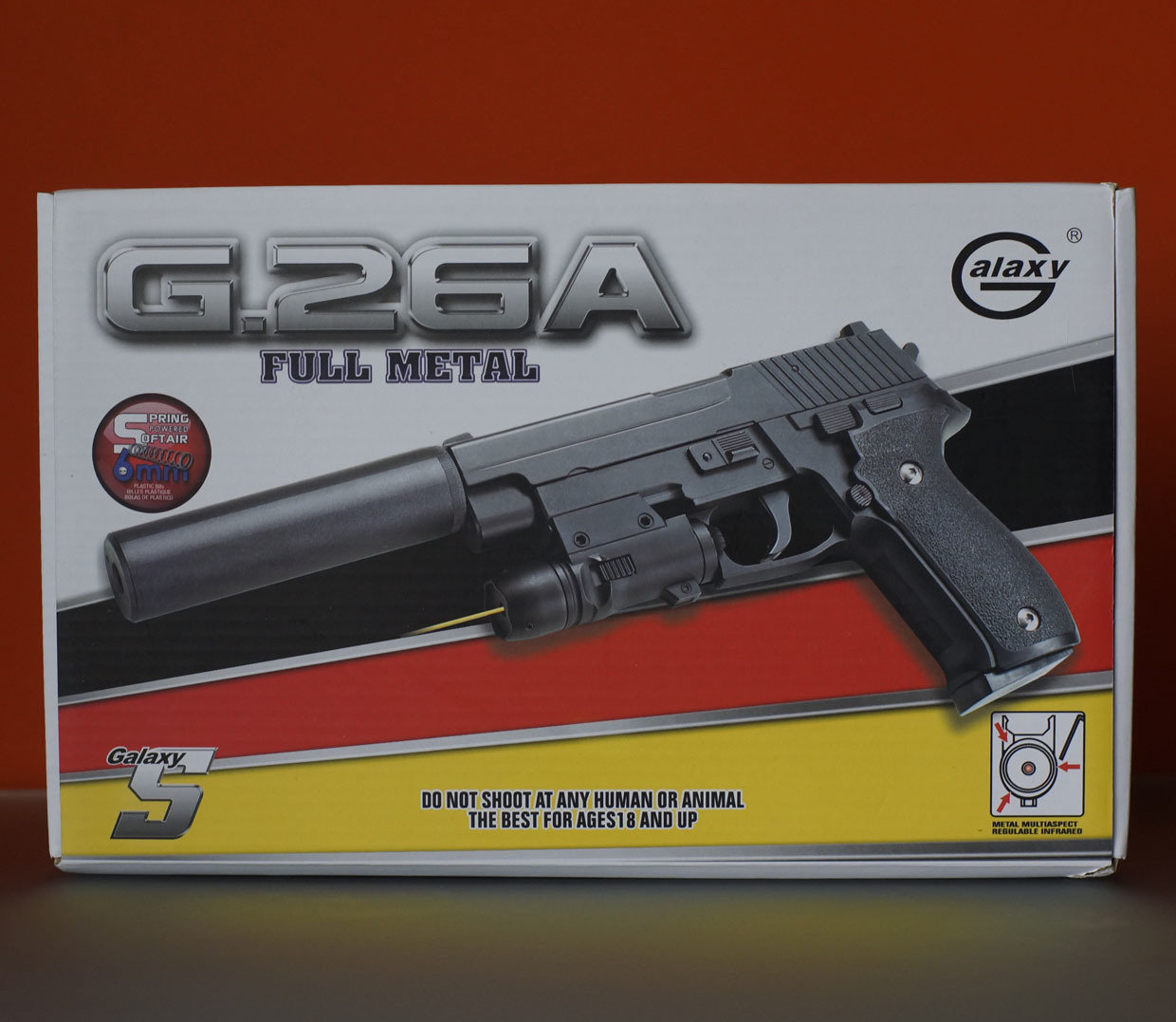 Пистолет страйкбольный Galaxy G.26A Пистолет страйкбольный Galaxy G.26A