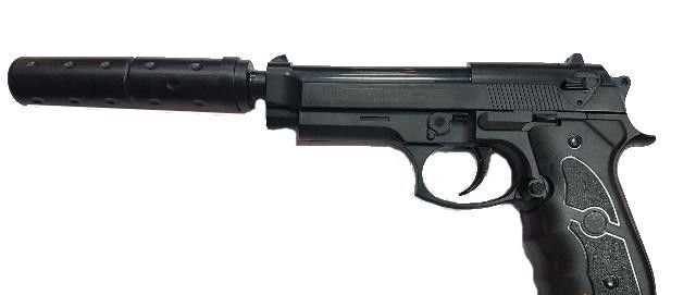 Пистолет страйкбольный Galaxy G.052B (с глушителем) Пистолет страйкбольный Galaxy G.052B (с глушителем)