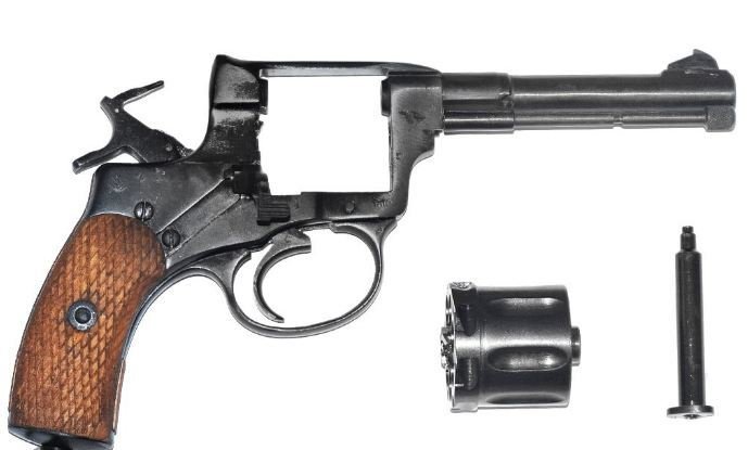 Пистолет охолощенный Р-412 (Наган), 10ТК