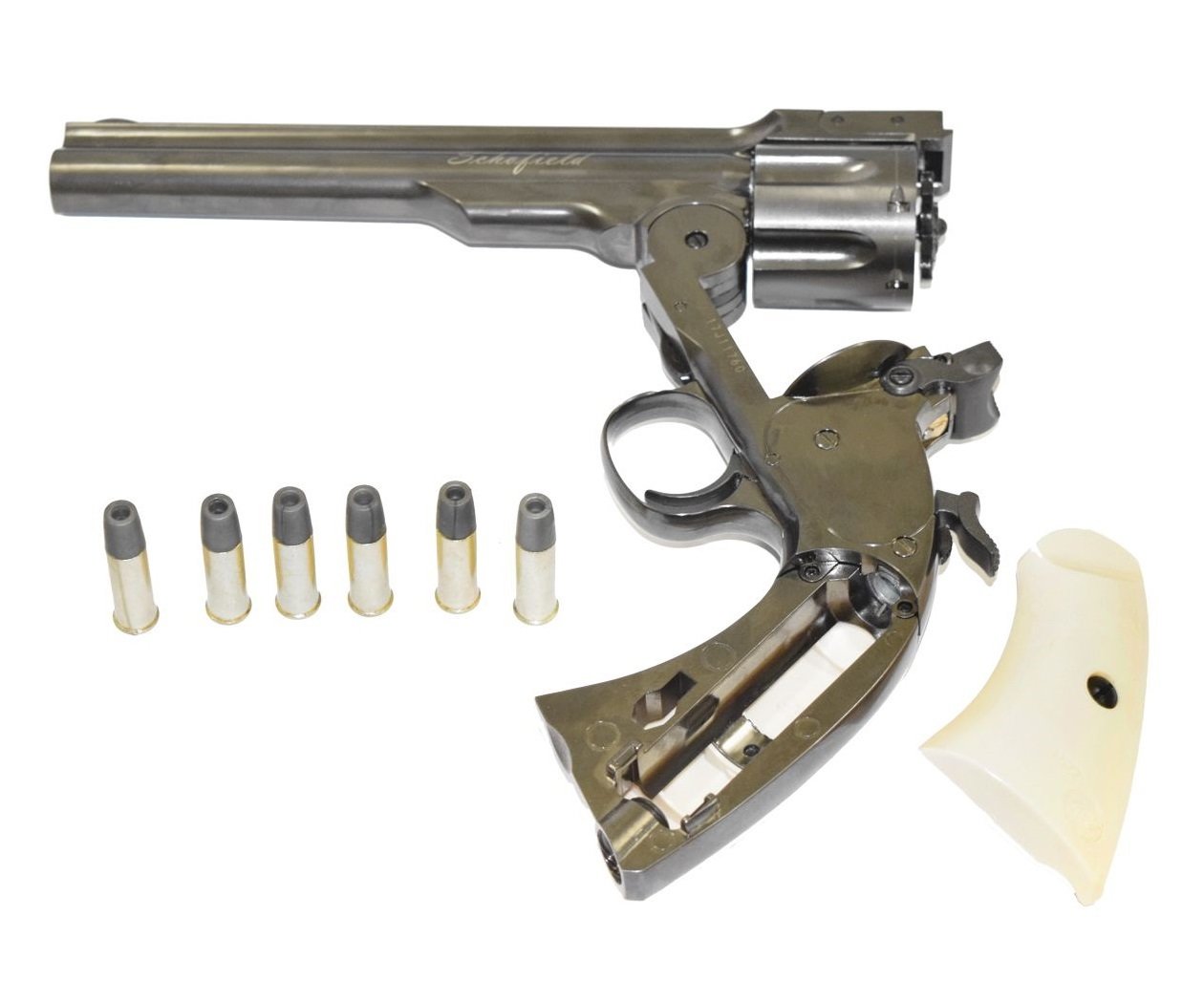 Револьвер ASG Schofield-6 steel grey