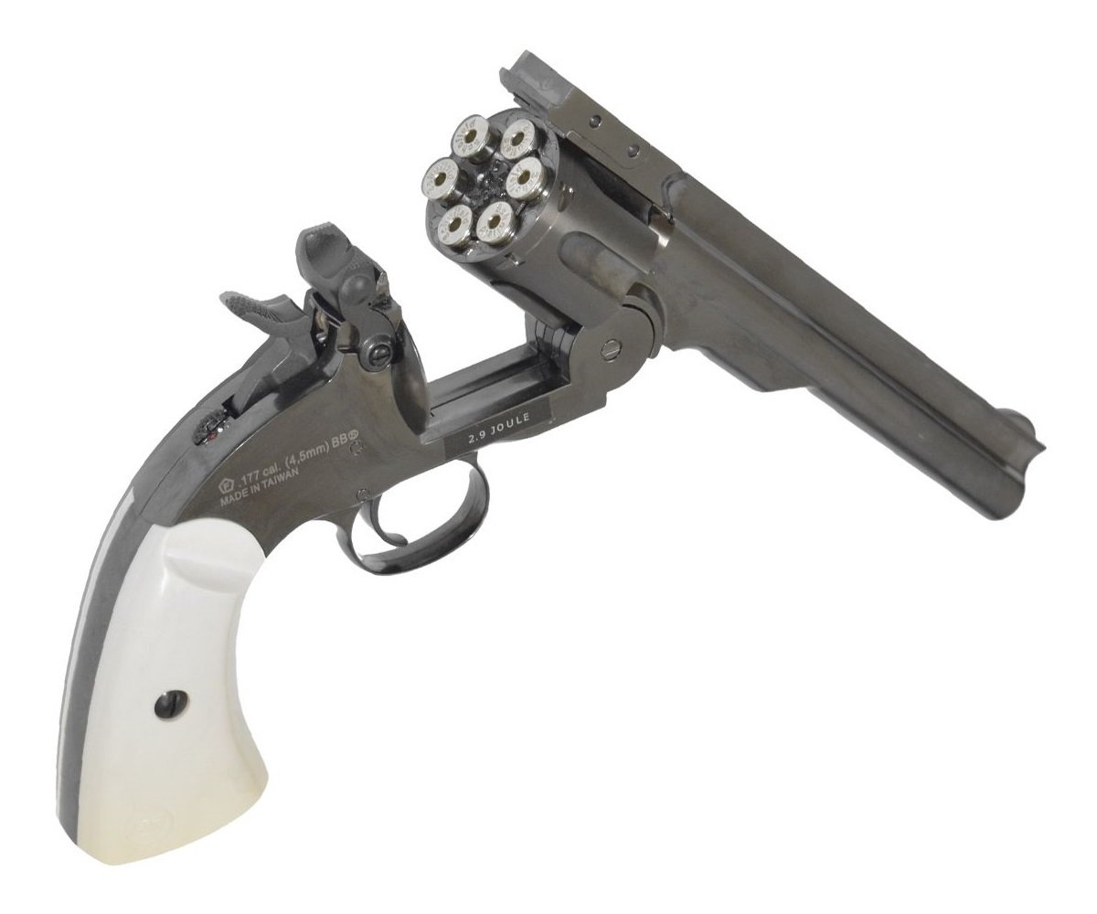 Револьвер ASG Schofield-6 steel grey