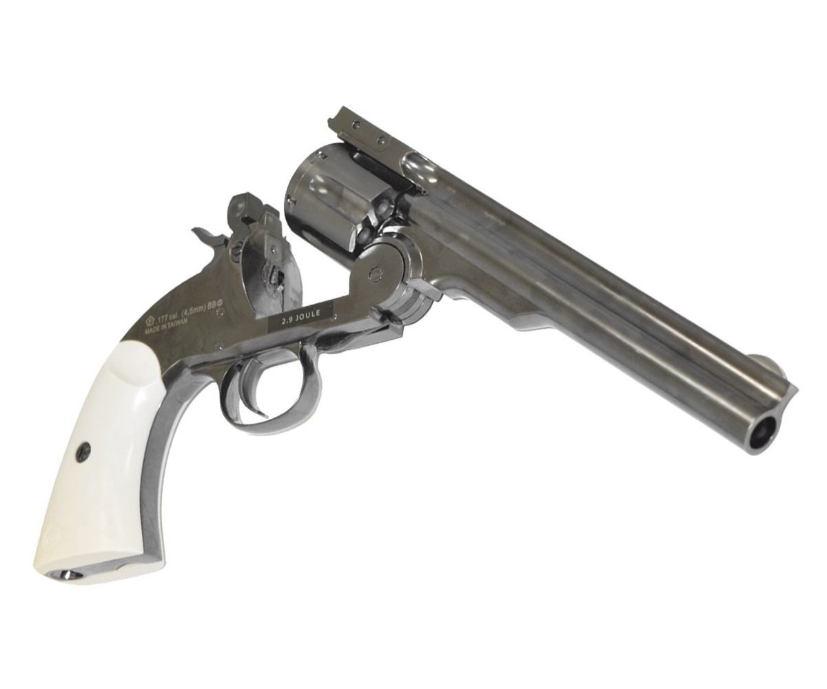 Револьвер ASG Schofield-6 steel grey