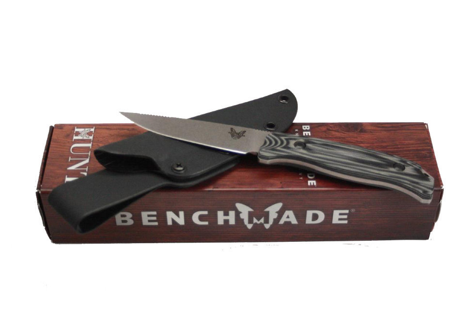 Нож Benchmade 15007 SADDLE MOUNTAIN HUNTER c фикс. лезвием, рукоять черная