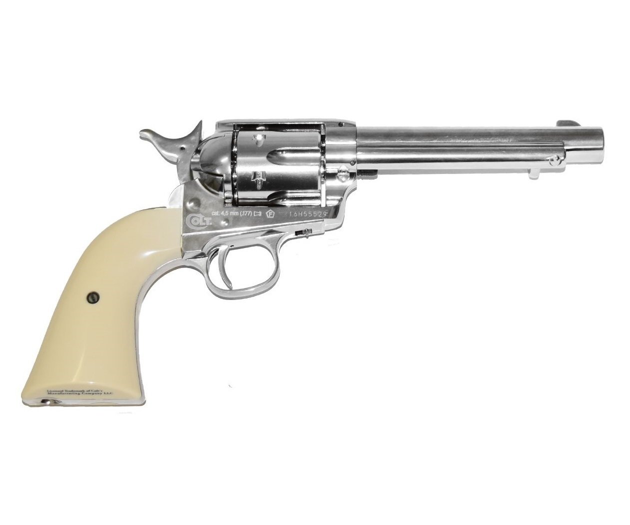 Револьер Umarex Colt Single Action Army (SAA) .45 Nickel, пулевой (5,5")