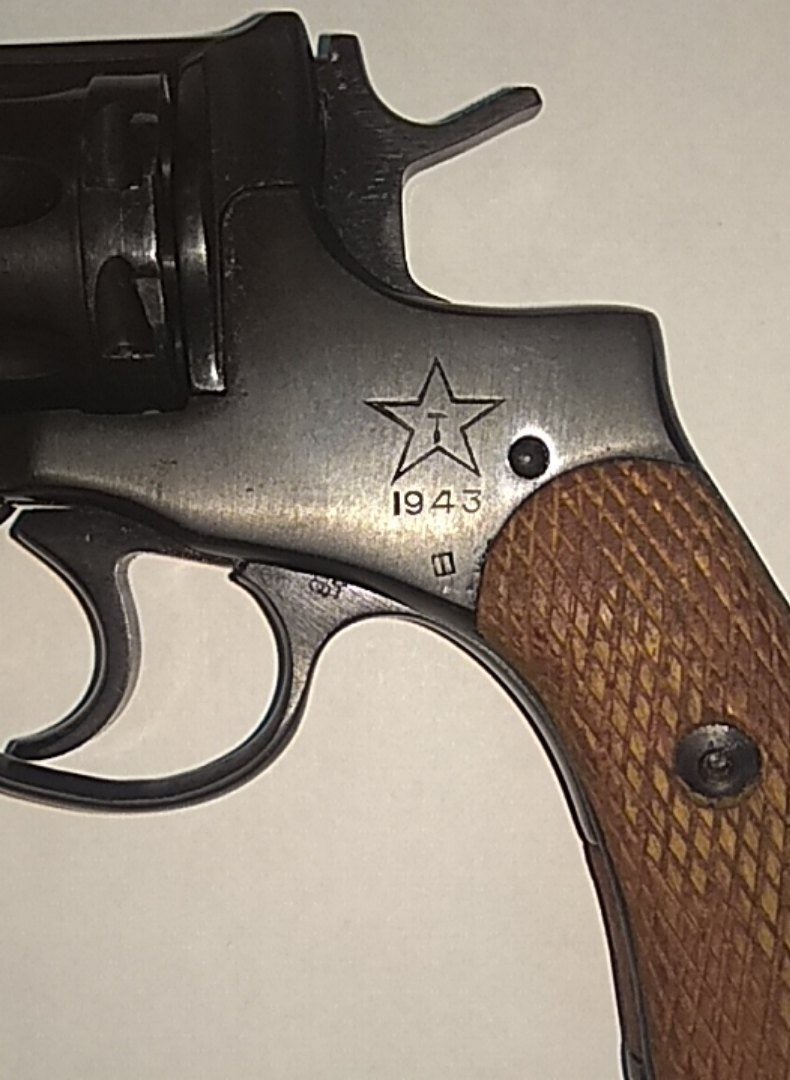 Пистолет охолощенный Р-412 (Наган), 10ТК