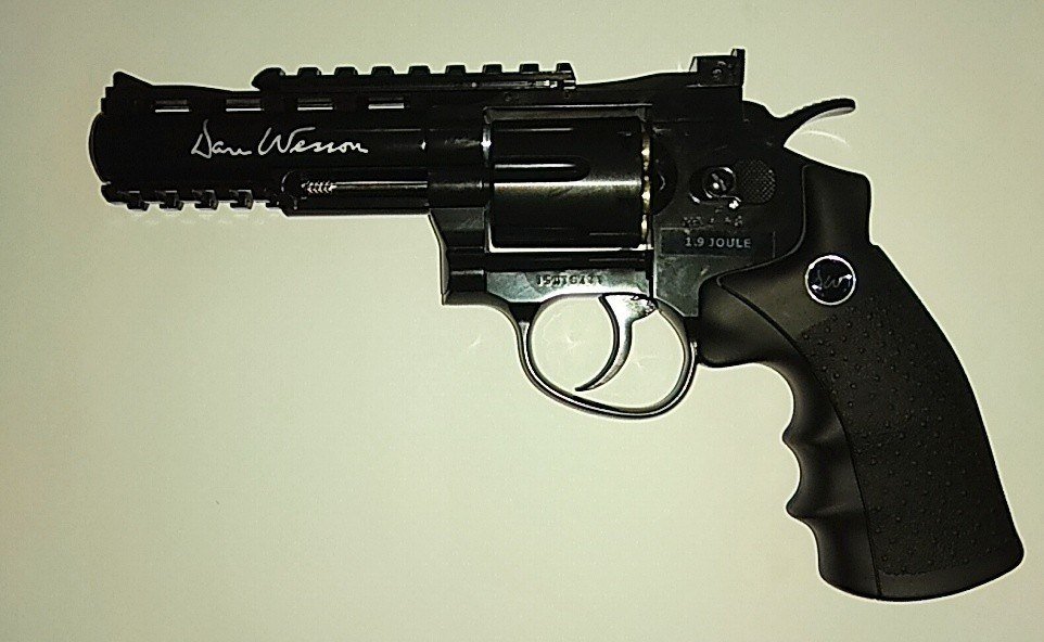 Пневматический револьвер ASG Dan Wesson 4" Grey купить