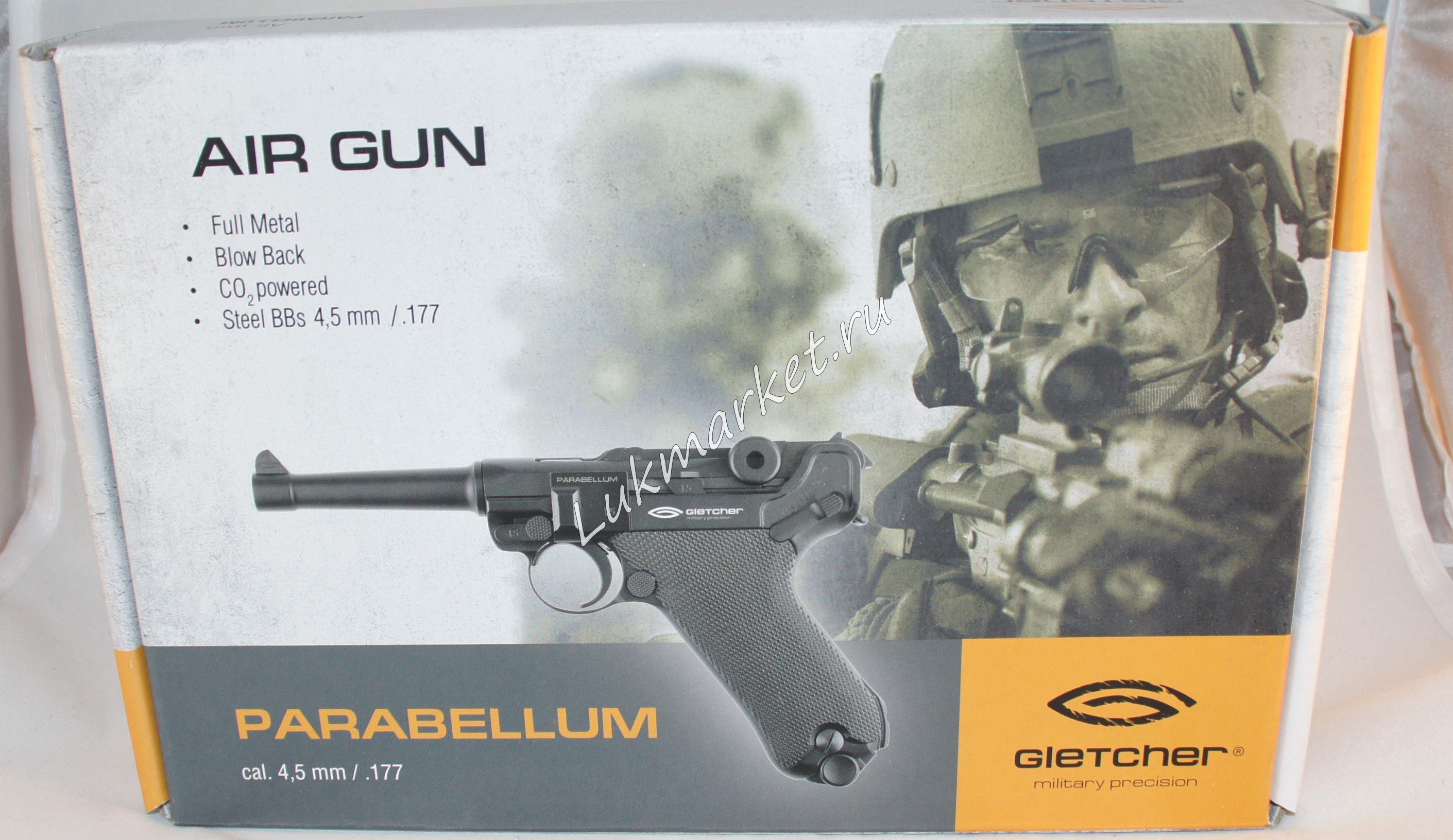 Пистолет Gletcher Parabellum