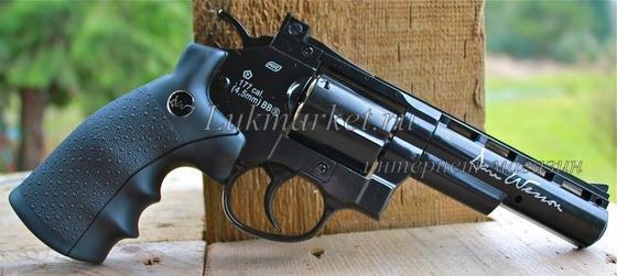 Пневматический револьвер ASG Dan Wesson 4" Grey купить
