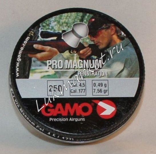 Пули пневматические Gamo Pro-Magnum (250 шт, 4,5 мм, 0,49 г) Пули пневматические Gamo Pro-Magnum (250 шт, 4,5 мм, 0,49 г)