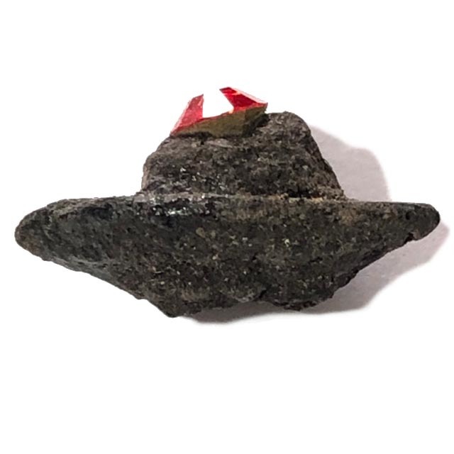 Duang Ta Aathan Pim Lek Nuea Pong Prai Luan Fang Ploi Daeng Early Era Shiva Eye Red Gemstone Luang Por Pina