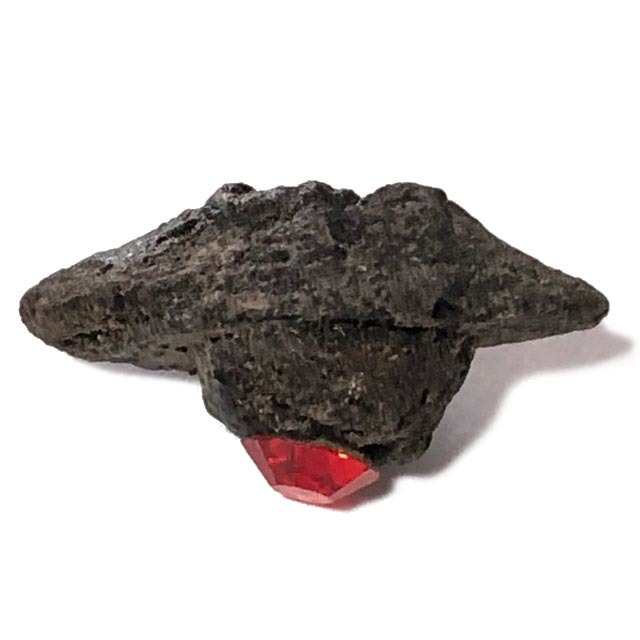 Duang Ta Aathan Pim Lek Nuea Pong Prai Luan Fang Ploi Daeng Early Era Shiva Eye Red Gemstone Luang Por Pina
