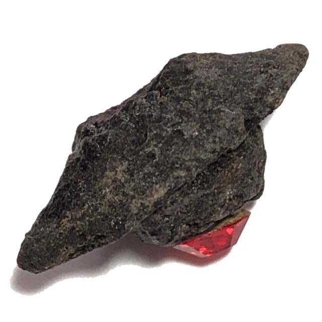 Duang Ta Aathan Pim Lek Nuea Pong Prai Luan Fang Ploi Daeng Early Era Shiva Eye Red Gemstone Luang Por Pina