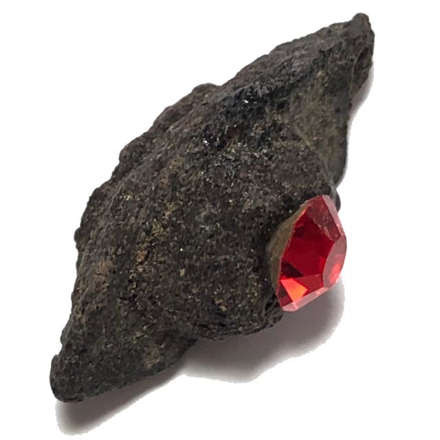 Duang Ta Aathan Pim Lek Nuea Pong Prai Luan Fang Ploi Daeng Early Era Shiva Eye Red Gemstone Luang Por Pina