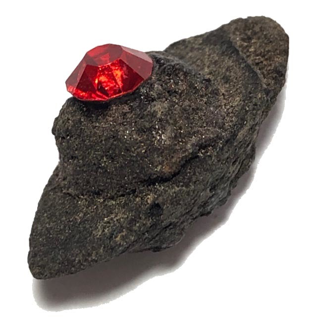 Duang Ta Aathan Pim Lek Nuea Pong Prai Luan Fang Ploi Daeng Early Era Shiva Eye Red Gemstone Luang Por Pina