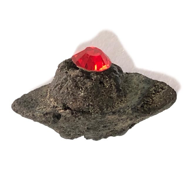 Duang Ta Aathan Pim Lek Nuea Pong Prai Luan Fang Ploi Daeng Early Era Shiva Eye Red Gemstone Luang Por Pina