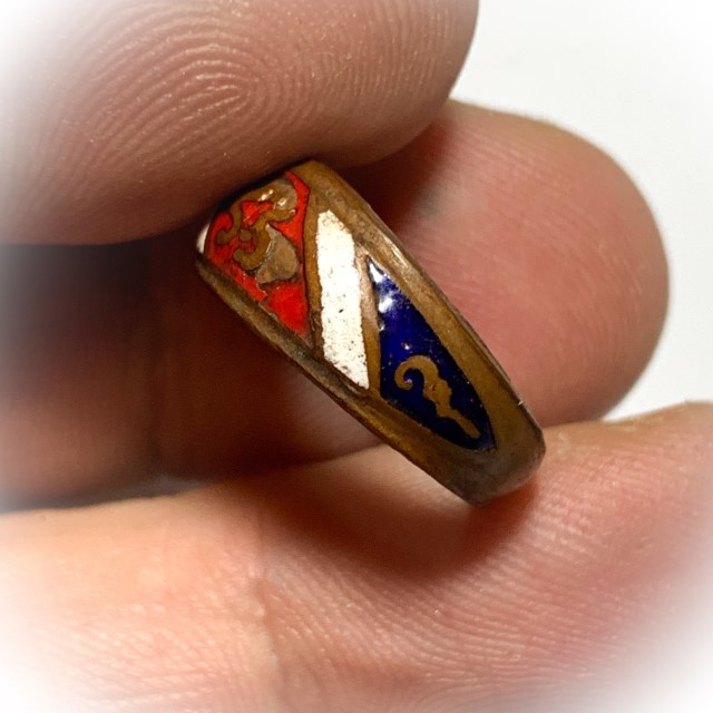 Hwaen Arahang Long Ya Tong Chart 2495 BE 1.7 Cm Ring of Protection Luang Por Jong Wat Na Tang Nork