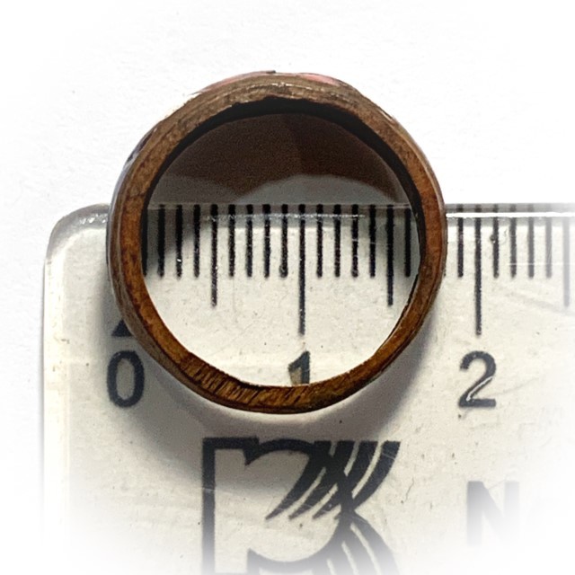 Hwaen Arahang Long Ya Tong Chart 2495 BE 1.7 Cm Ring of Protection Luang Por Jong Wat Na Tang Nork