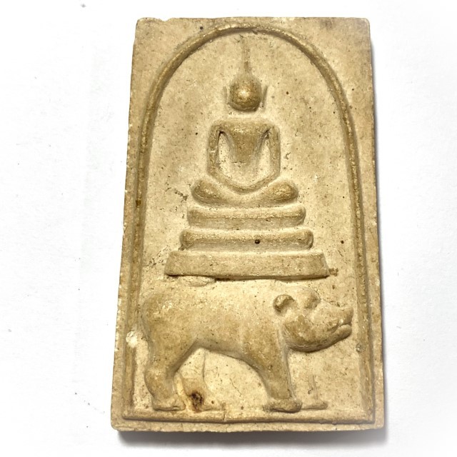 Pra Somdej Pim Khee Moo Pim Jumbo Run Pised Buddha Riding Wild Boar Amulet Luang Por Seng Wat Bang Na 2525 BE