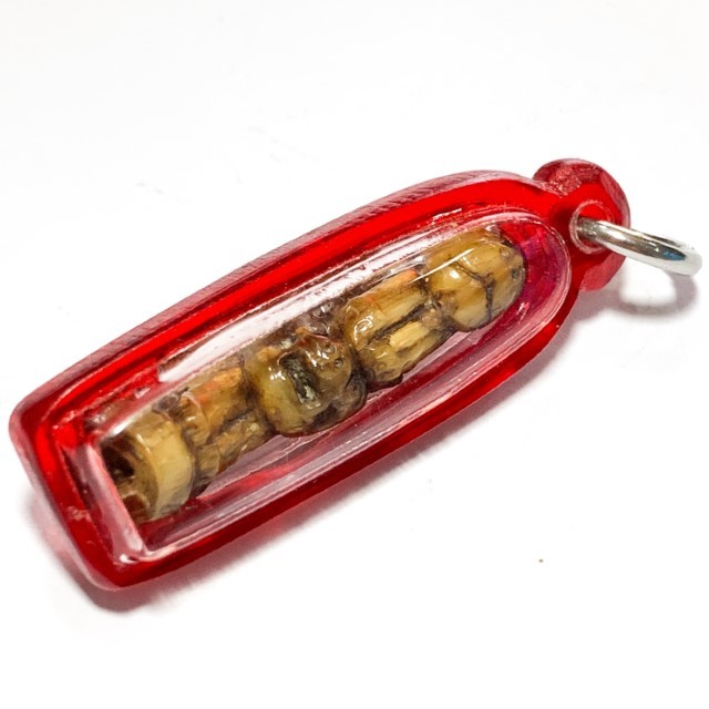 Khiaw Sue Gae Twin Tiger Amulet 2 Pim Carved Tooth 4 Cm Luang Por Parn Wat Bang Hia