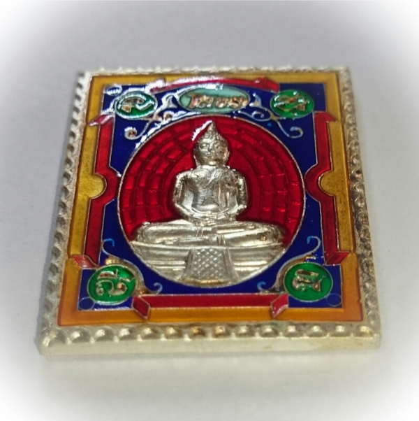 Rian Stamp Luang Por Sotorn (Red) - Nuea Galai Ngern Long Ya Benjarongk - Uposadha Building Edition 2539 BE 02594
