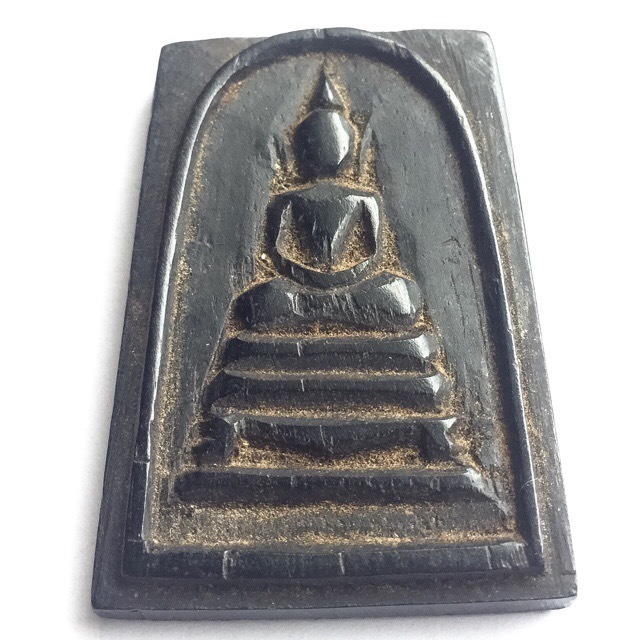 Pra Somdej Nuea Mai Sao Bote - Carved Shrine Room Pillar Wood - Luang Phu Rian Wat Nong Bua 2494 BE