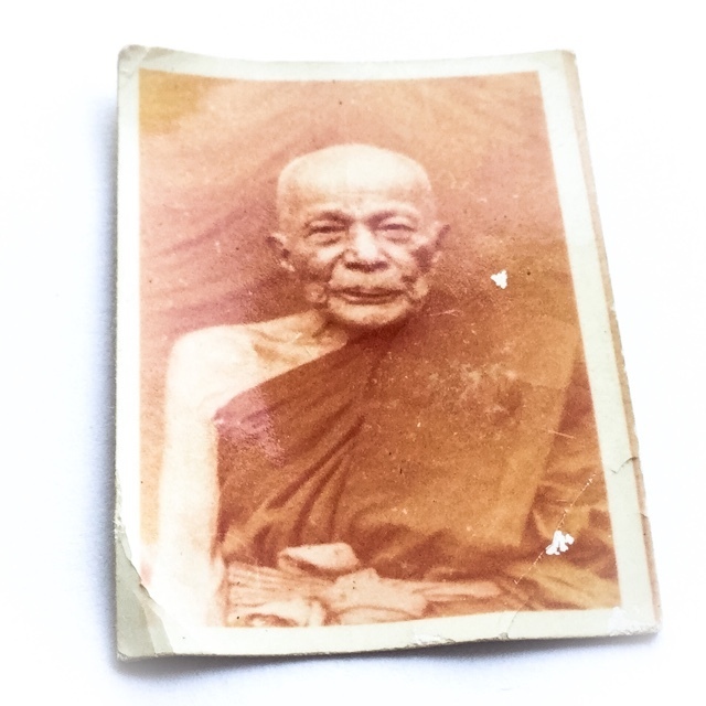Roop Tai Pra Kroo Yan Wilas Guru Monk Photo Amulet 2514 BE - Luang Por Daeng Wat Khao Bandai It 02876
