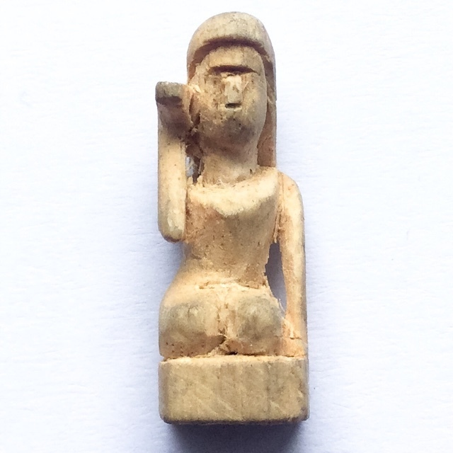 Pra Mae Nang Kwak Nuea Mai Payung Khaw - Sacred Carved Wooden Merchant Deity - Luang Por Derm Puttasaro - Wat Nong Po Pra Mae Nang Kwak Nuea Mai Payung Khaw - Sacred Carved Wooden Merchant Deity - Luang Por Derm Puttasaro - Wat Nong Po