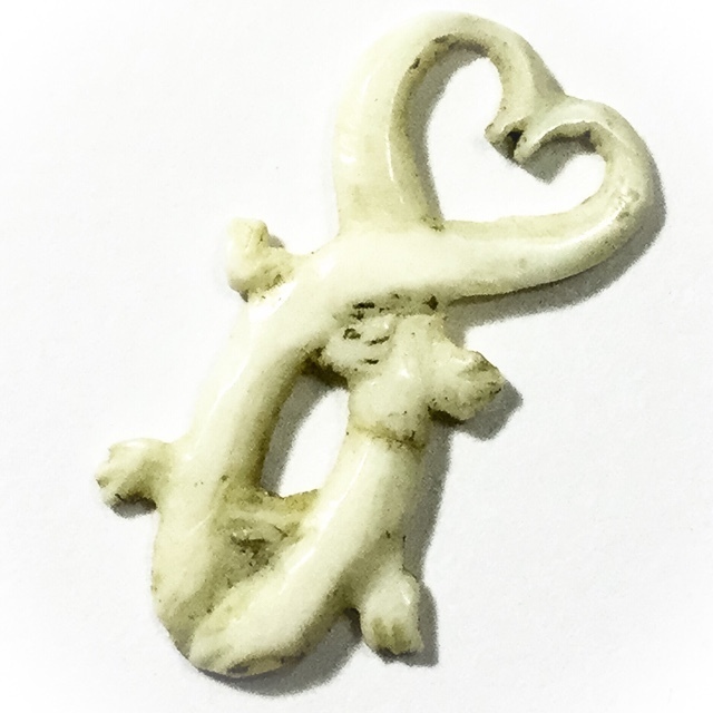 Jing Jok Bee Maha Sanaeh - Ivory Gecko Charm Ancient Amulet - Luang Phu Nai Wat Ban Jaeng (2446 - 2531 BE) Jing Jok Bee Maha Sanaeh - Ivory Gecko Charm Ancient Amulet - Luang Phu Nai Wat Ban Jaeng (2446 - 2531 BE)