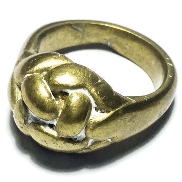 Hwaen Pirod Hua Dtakror 1 Khad Niyom First Edition - Magic Ring of Power + Protection 2.1 Cm - Luang Por Sai Wat Tong Kung 03008