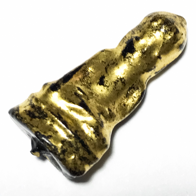 Pra Upakut Bua Khem Long Rak Pid Tong Pim Lek (small 2 x 1 Cm) - Kru Wat Chana Songkram 2495 BE Upagupta Buddha Pra Upakut Bua Khem Long Rak Pid Tong Pim Lek (small 2 x 1 Cm) - Kru Wat Chana Songkram 2495 BE Upagupta Buddha