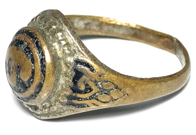 Hwaen Hua Namo Yantra Spell Ring Circa 2511 BE 2.1 Cm - Por Tan Klai Wajasit Wat Suan Khan
