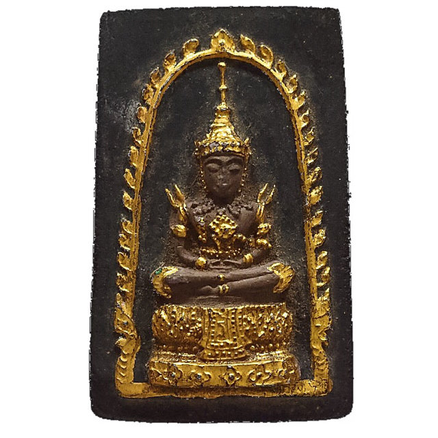 Pra Gaew Morakot Song Ruedu Rorn 2512 BE Emerald Buddha in Summer Robes - Luang Phu Rerm Wat Juk Gacher 03216